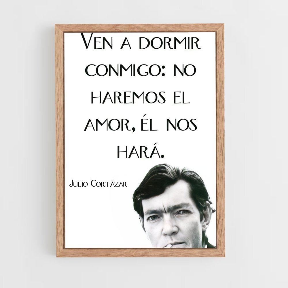 ap-julio cortazar-6 cadre Bois clair