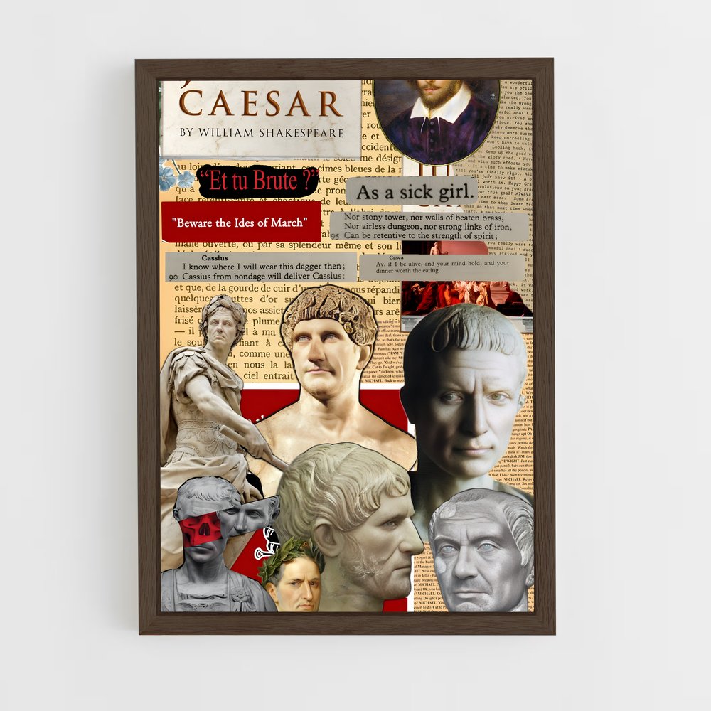 ap-julius caesar-5 cadre Bois foncé