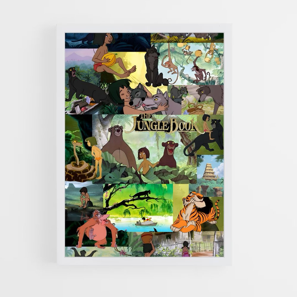 ap-jungle book-4 cadre Blanc