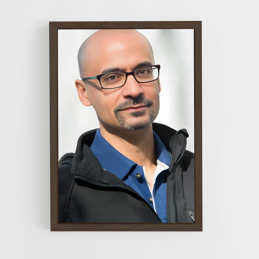ap-junot diaz-4 cadre Bois foncé