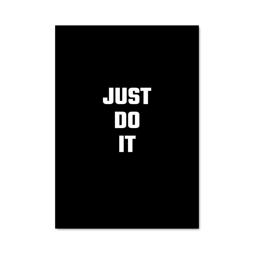 Poster Just Do It Noir