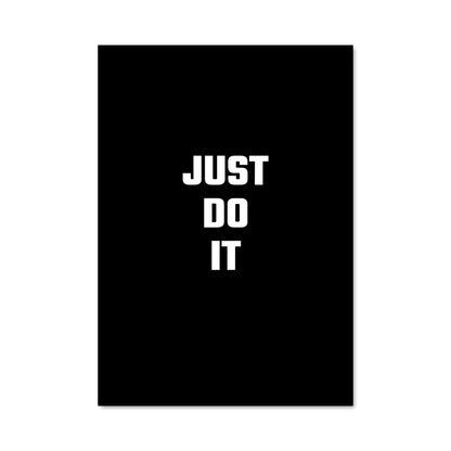 Poster Just Do It Noir