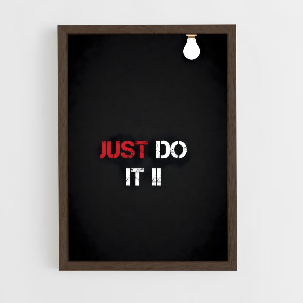 ap-just do it-1 cadre Bois foncé