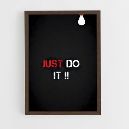 ap-just do it-1 cadre Bois foncé