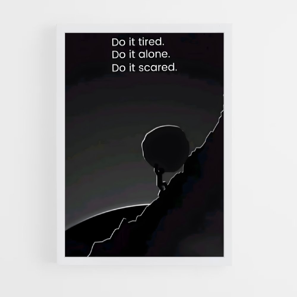 ap-just do it-10 cadre Blanc
