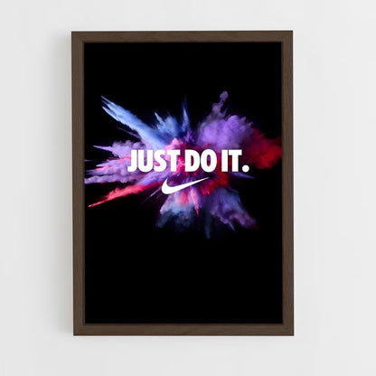 ap-just do it-12 cadre Bois foncé