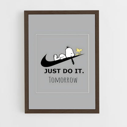 ap-just do it-2 cadre Bois foncé