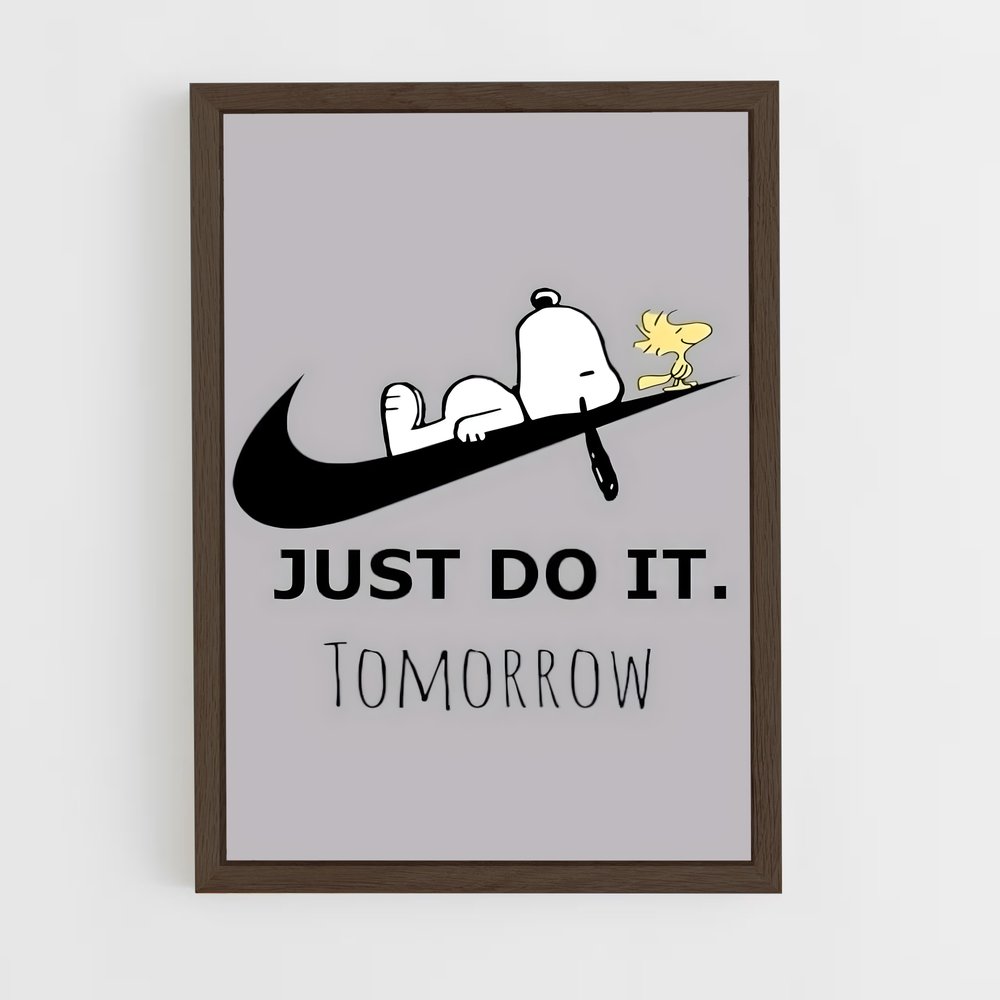 ap-just do it-3 cadre Bois foncé