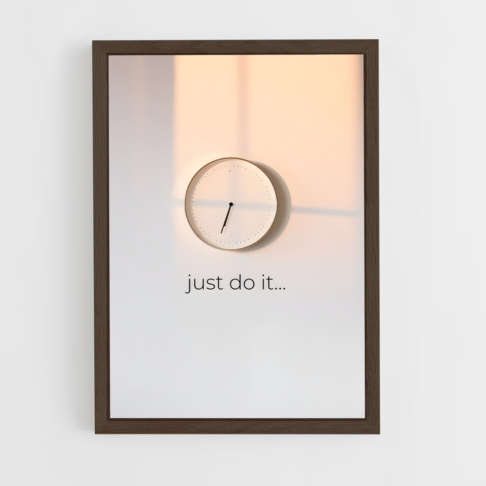 ap-just do it-5 cadre Bois foncé