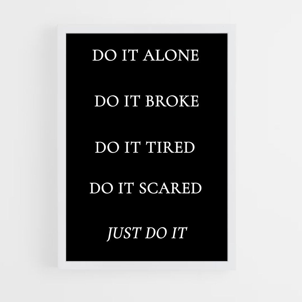ap-just do it-6 cadre Blanc