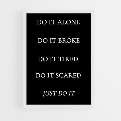 ap-just do it-6 cadre Blanc
