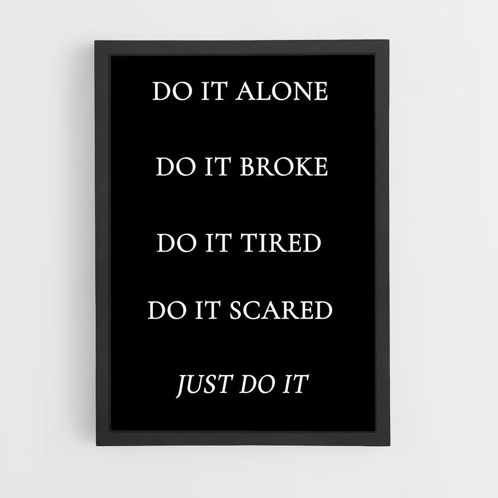 ap-just do it-6 cadre Noir