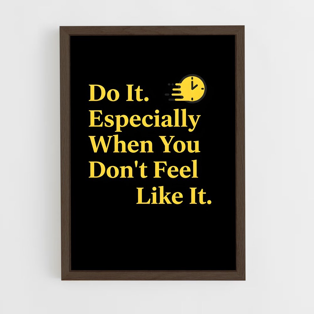 ap-just do it-8 cadre Bois foncé