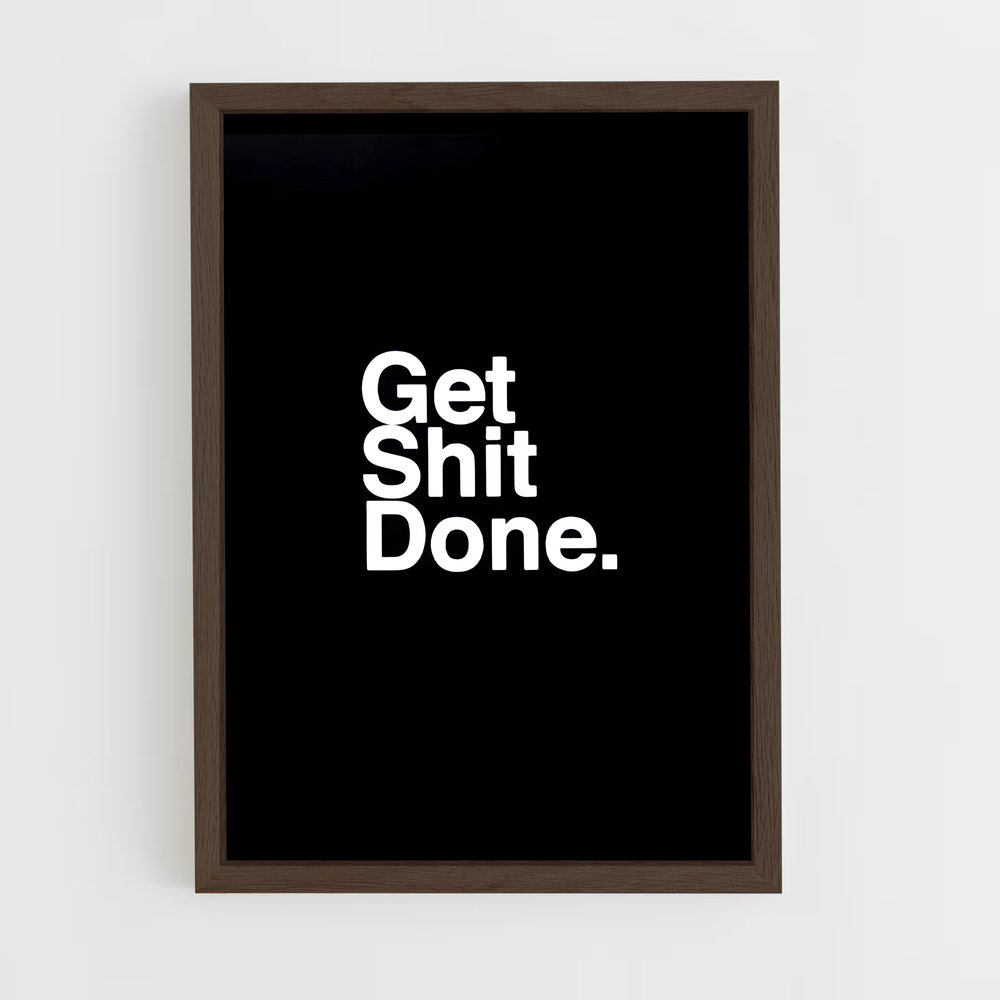 ap-just do it-9 cadre Bois foncé