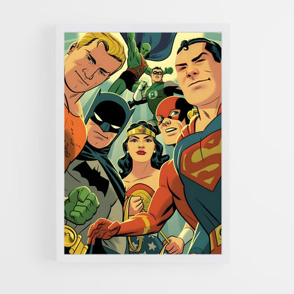 ap-justice league-11 cadre Blanc