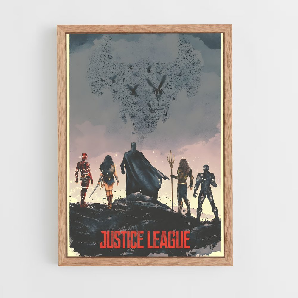 ap-justice league-13 cadre Bois clair