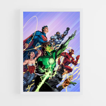 ap-justice league-2 cadre Blanc