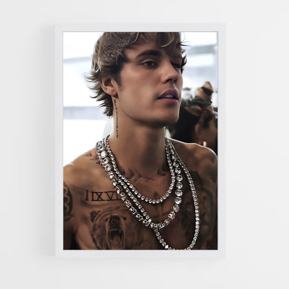 ap-justin bieber-1 cadre Blanc