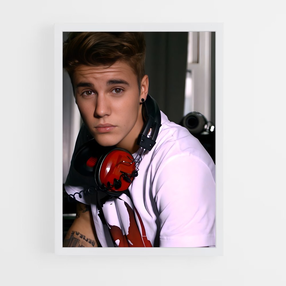 ap-justin bieber-7 cadre Blanc