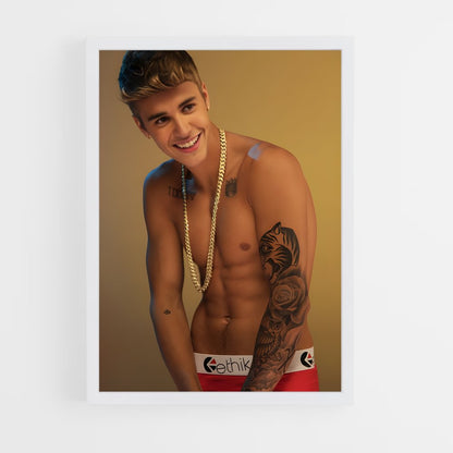 ap-justin bieber-8 cadre Blanc