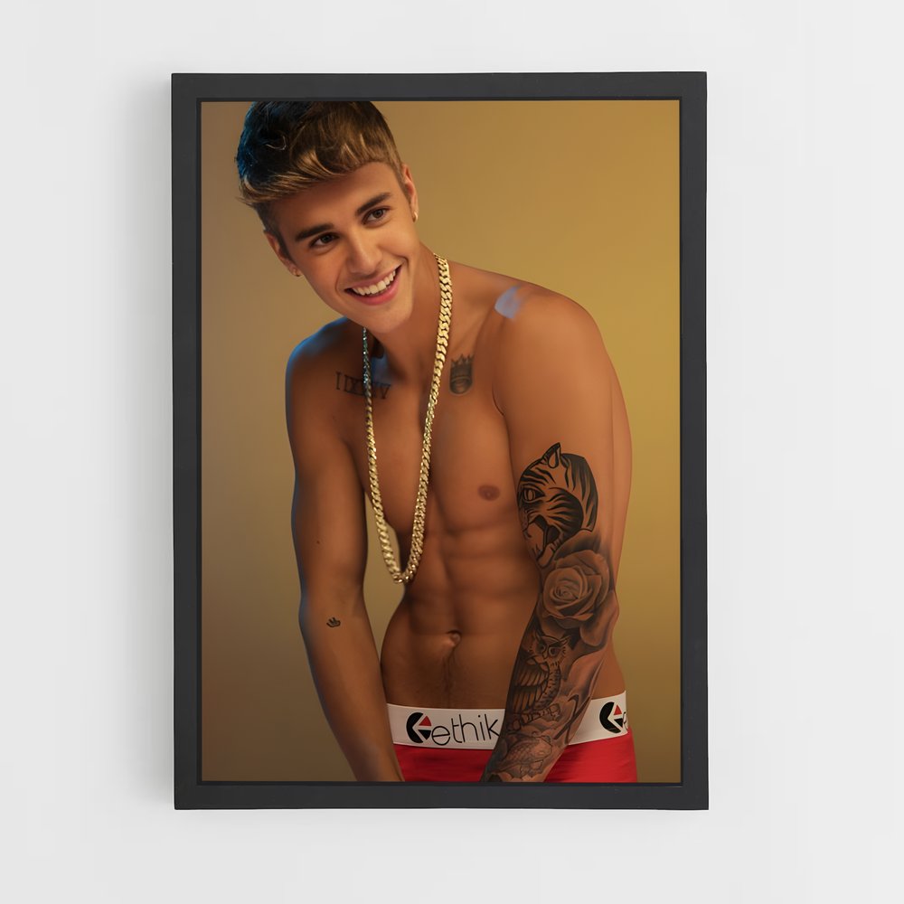 ap-justin bieber-8 cadre Noir
