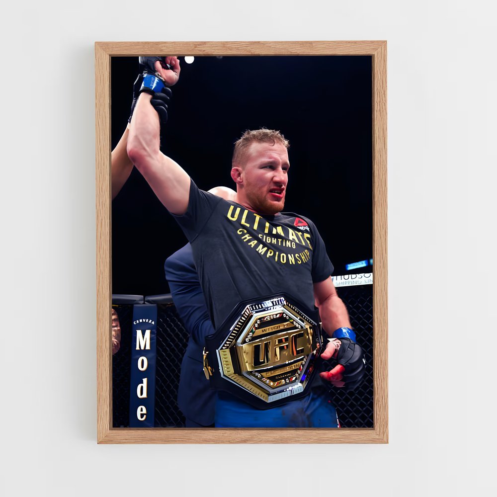 ap-justin gaethje-3 cadre Bois clair