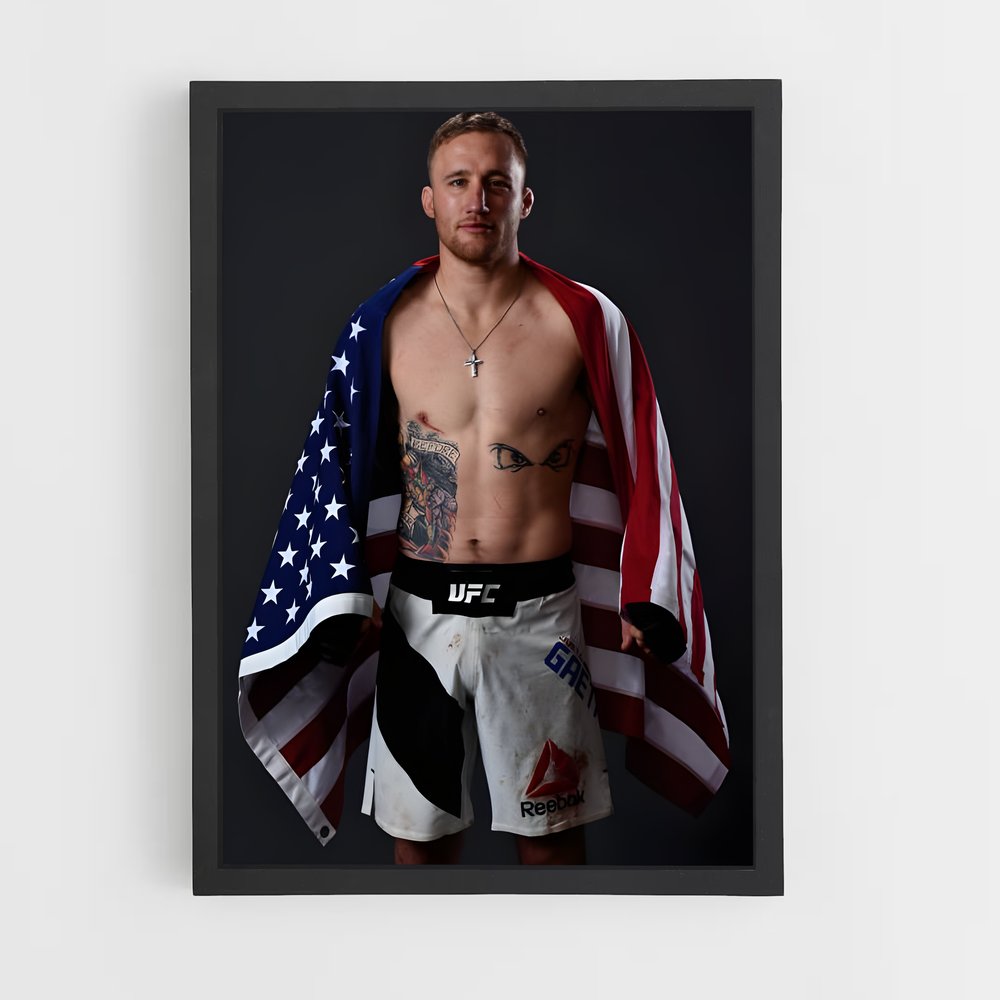 ap-justin gaethje-5 cadre Noir