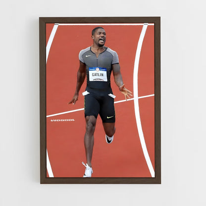 ap-justin gatlin-4 cadre Bois foncé