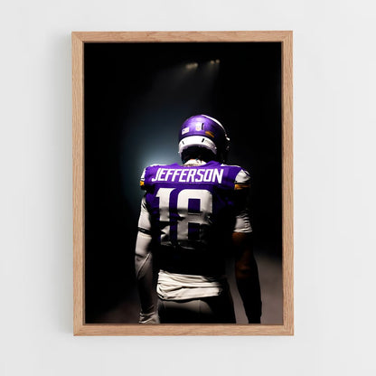 ap-justin jefferson-1 cadre Bois clair