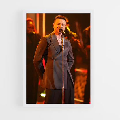ap-justin timberlake-2 cadre Blanc