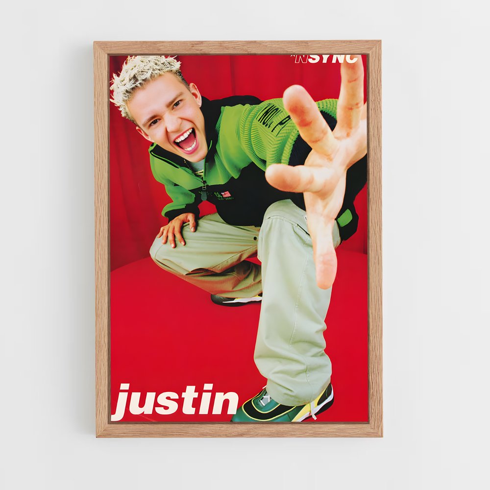 ap-justin timberlake-5 cadre Bois clair