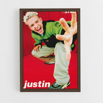 ap-justin timberlake-5 cadre Bois foncé