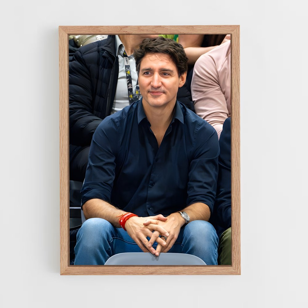 ap-justin trudeau-3 cadre Bois clair