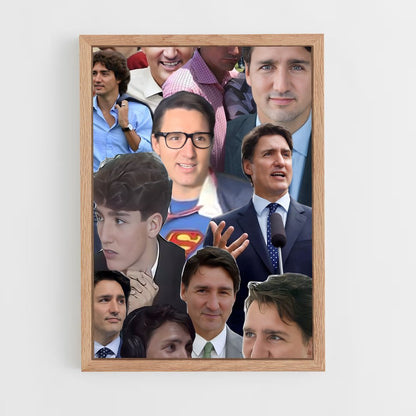 ap-justin trudeau-6 cadre Bois clair
