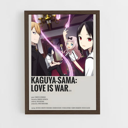 ap-kaguya sama-3 cadre Bois foncé
