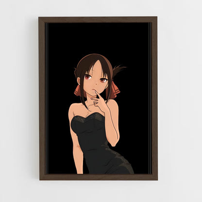 ap-kaguya sama-5 cadre Bois foncé