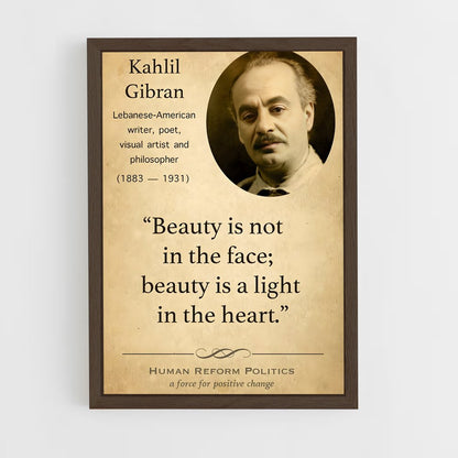 ap-kahlil gibran-7 cadre Bois foncé