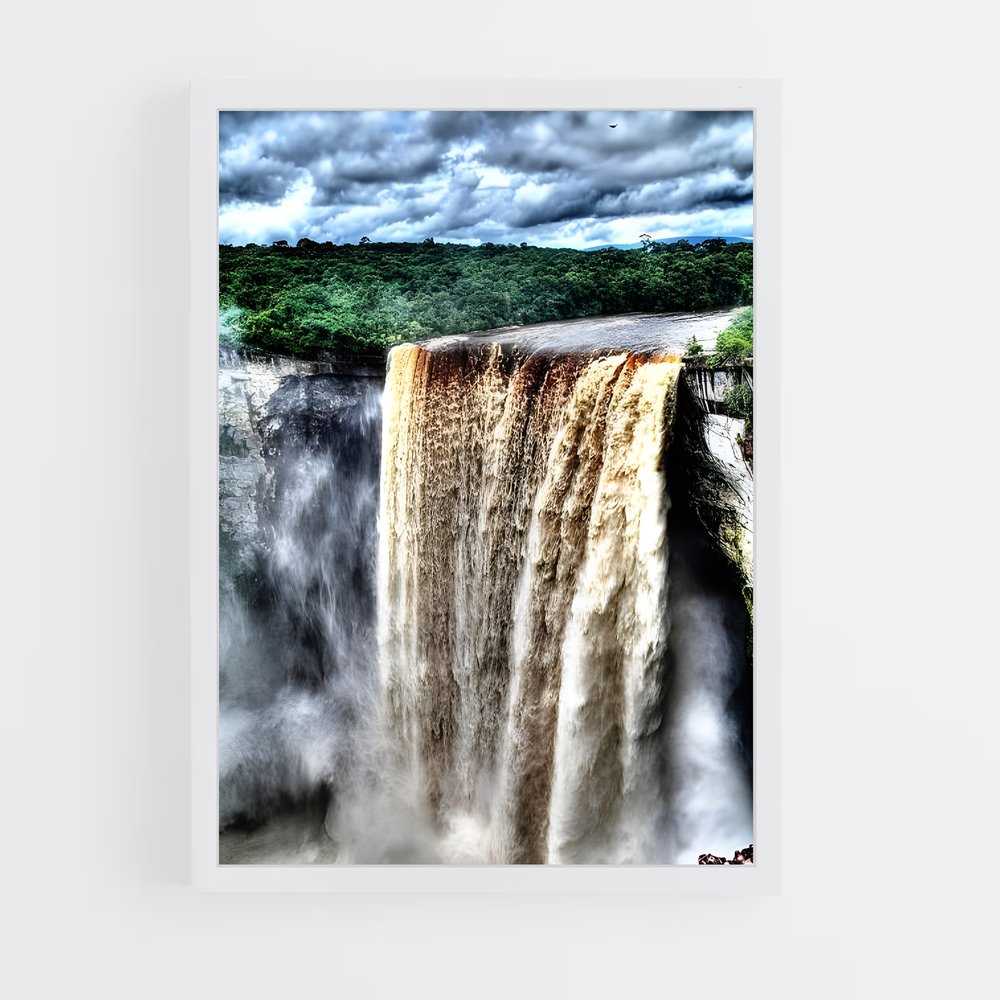 ap-kaieteur falls-2 cadre Blanc