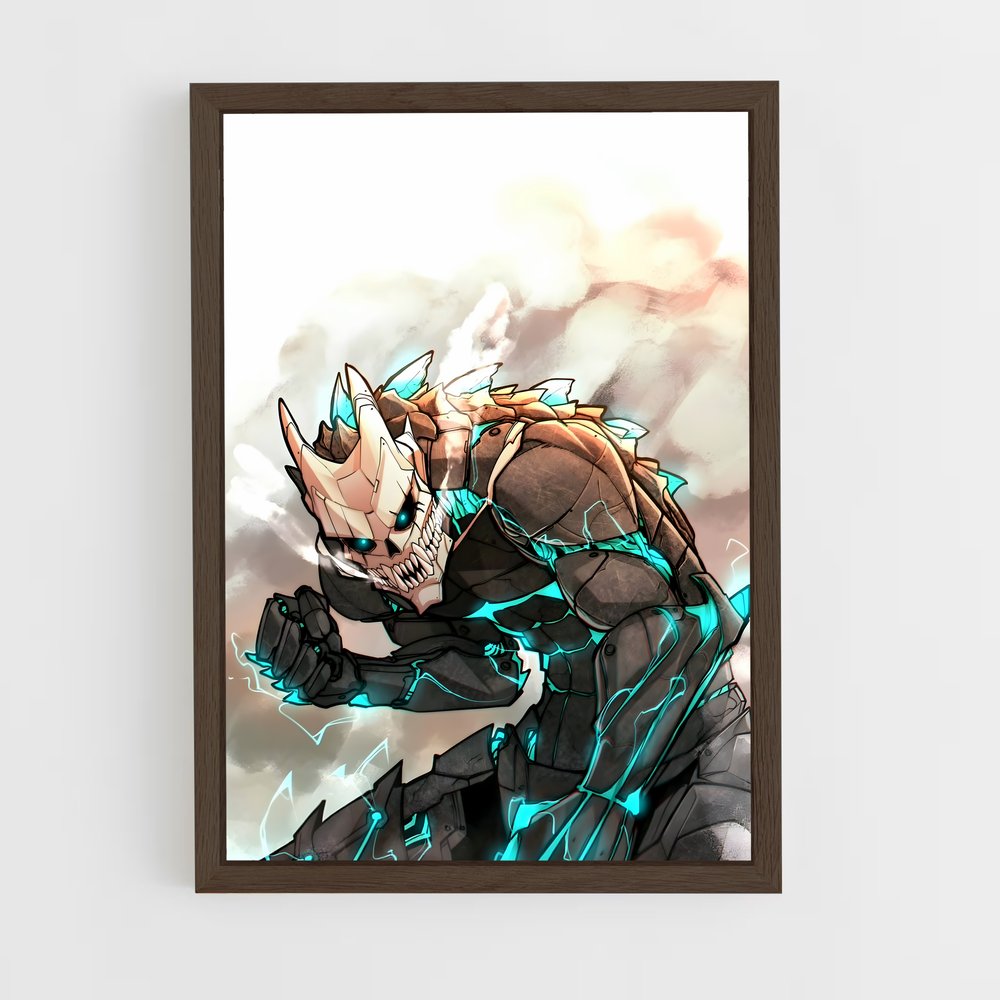 ap-kaiju no 8-1 cadre Bois foncé