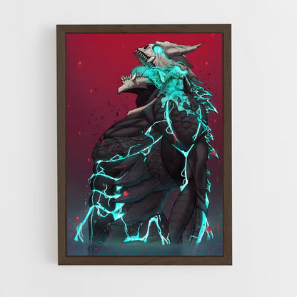 ap-kaiju no 8-11 cadre Bois foncé