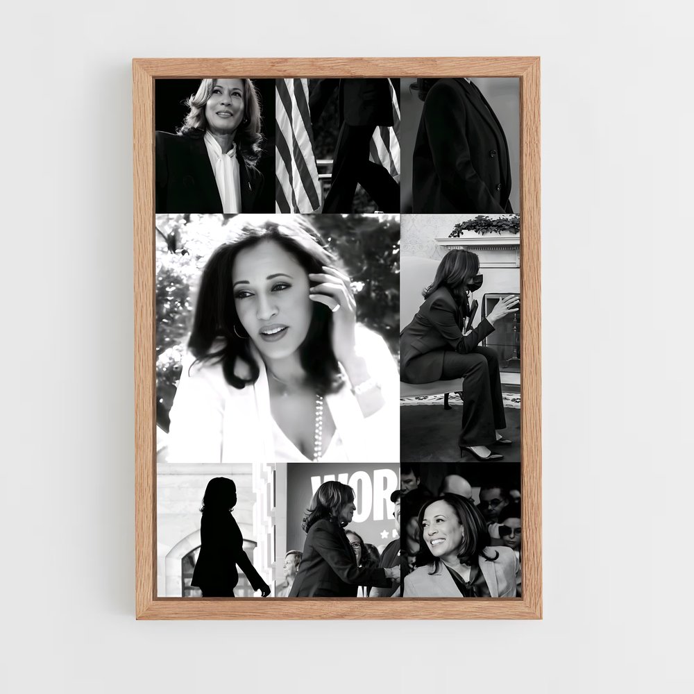 ap-kamala harris-1 cadre Bois clair