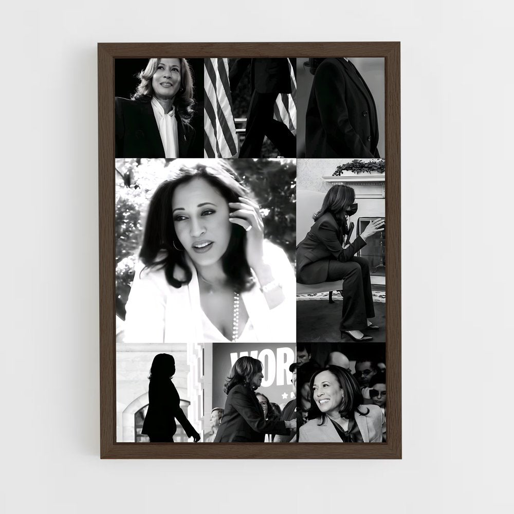 ap-kamala harris-1 cadre Bois foncé
