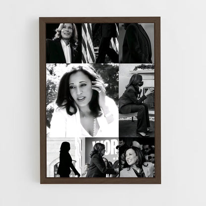 ap-kamala harris-1 cadre Bois foncé