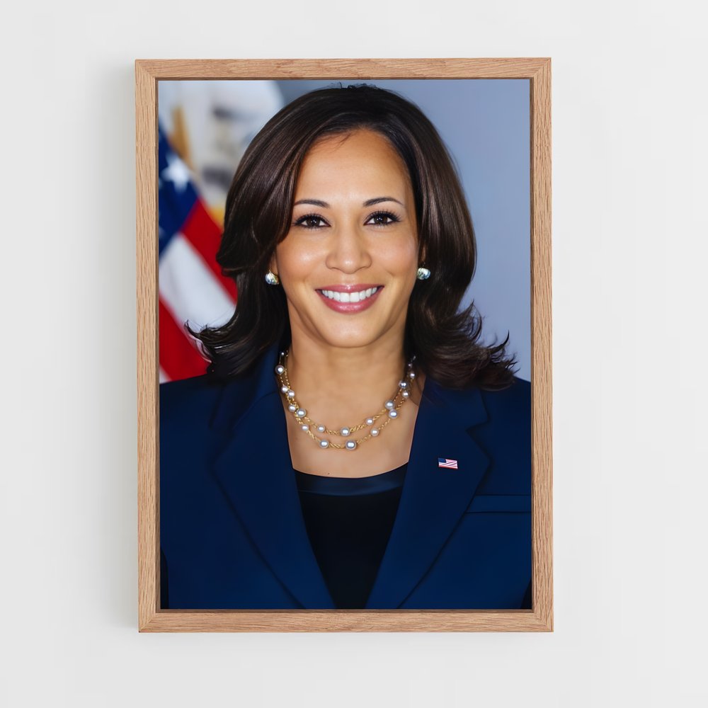 ap-kamala harris-2 cadre Bois clair