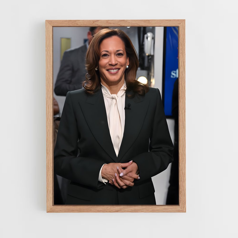 ap-kamala harris-3 cadre Bois clair