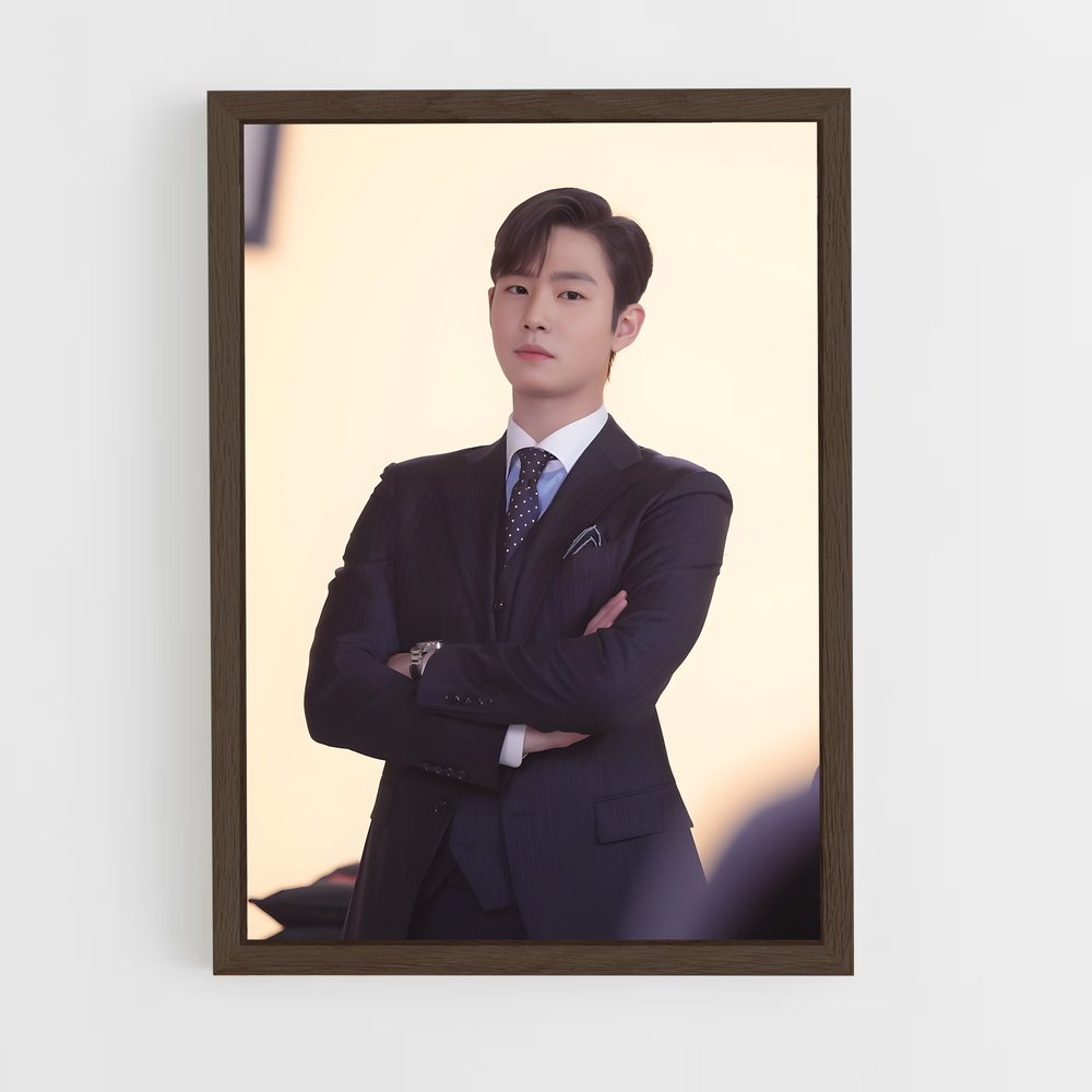ap-kang tae mu-4 cadre Bois foncé