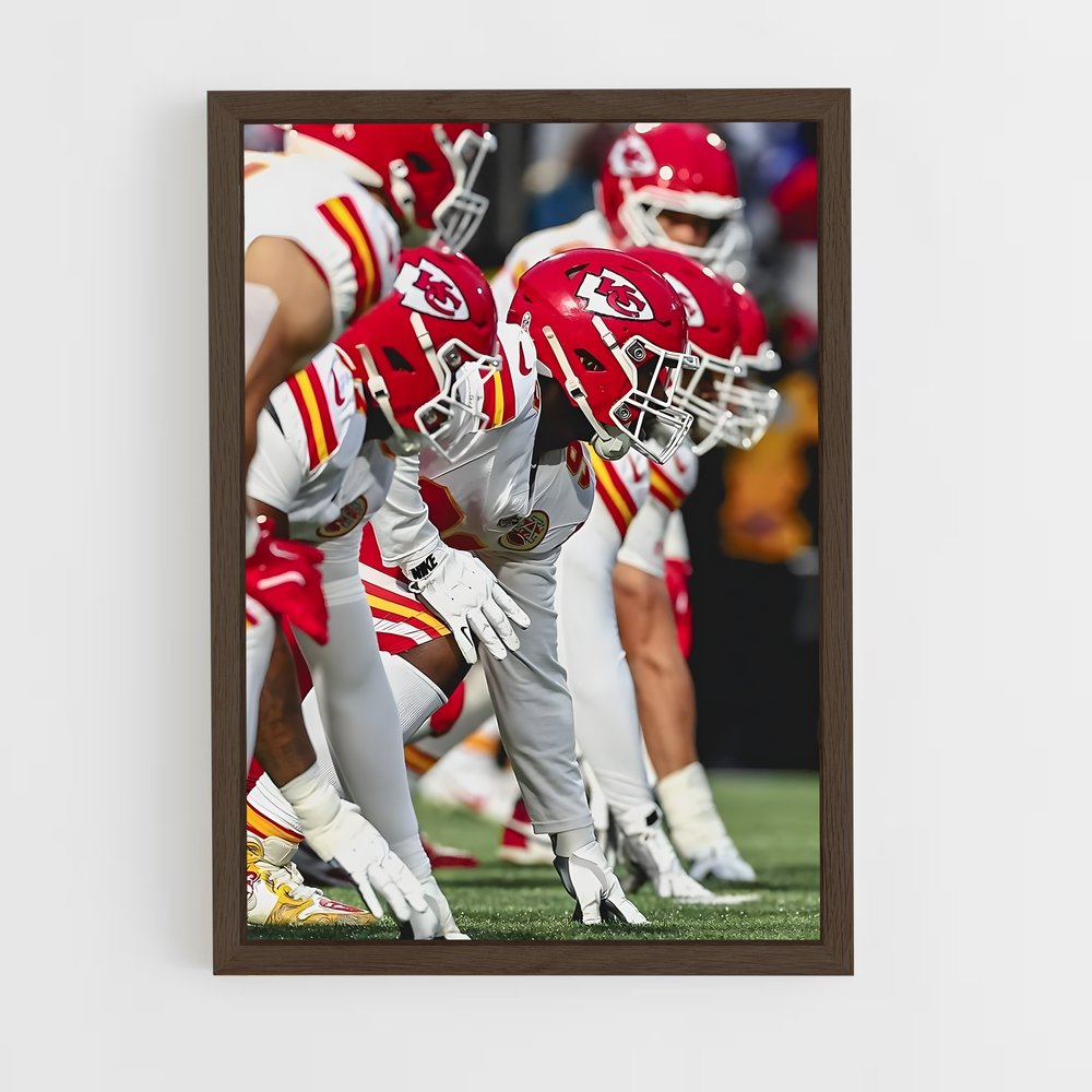 ap-kansas city chiefs-4 cadre Bois foncé