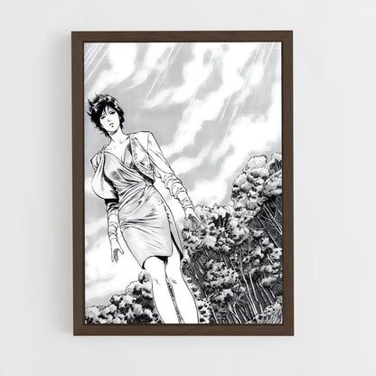 ap-kaori makimura-2 cadre Bois foncé