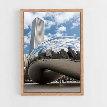 ap-kapoor cloud gate-2 cadre Bois clair