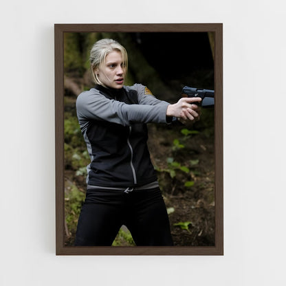 ap-kara thrace starbuck-2 cadre Bois foncé